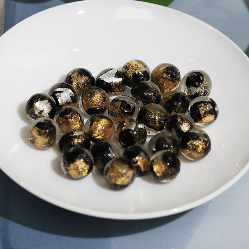 Al por mayor de 100 piezas de oro e incienso de lámina de plata de vidrio de ceniza